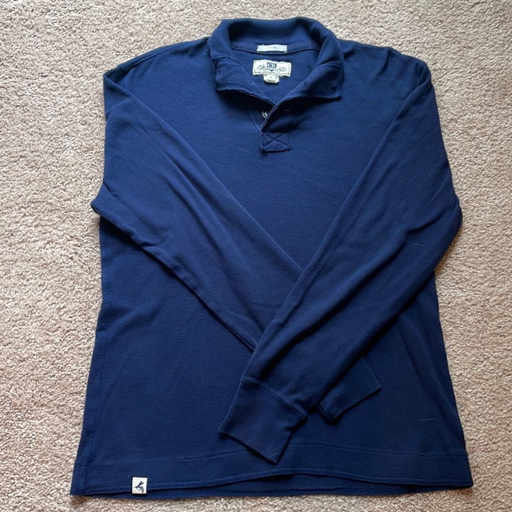 Club Room fitted collared long sleeve